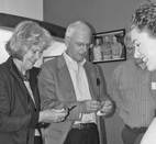 The former Governor of Victoria, Alex Chernov AC, QC and his wife Elizabeth inspects Luxury gifts designed and made by Novared Watch